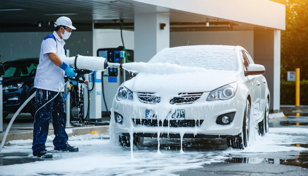 découvrez comment le canon à mousse révolutionne le nettoyage dans les stations de lavage en garantissant une efficacité optimale et un entretien impeccable.